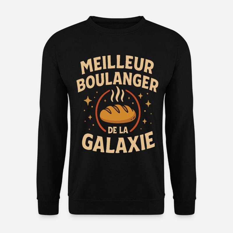Best baker galaxy humorous gift - Unisex Sweatshirt - black