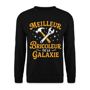Meilleur Bricoleur de la Galaxie - Sweat-shirt Unisexe - noir - Devant - Alina (178cm) & Michal (187cm)