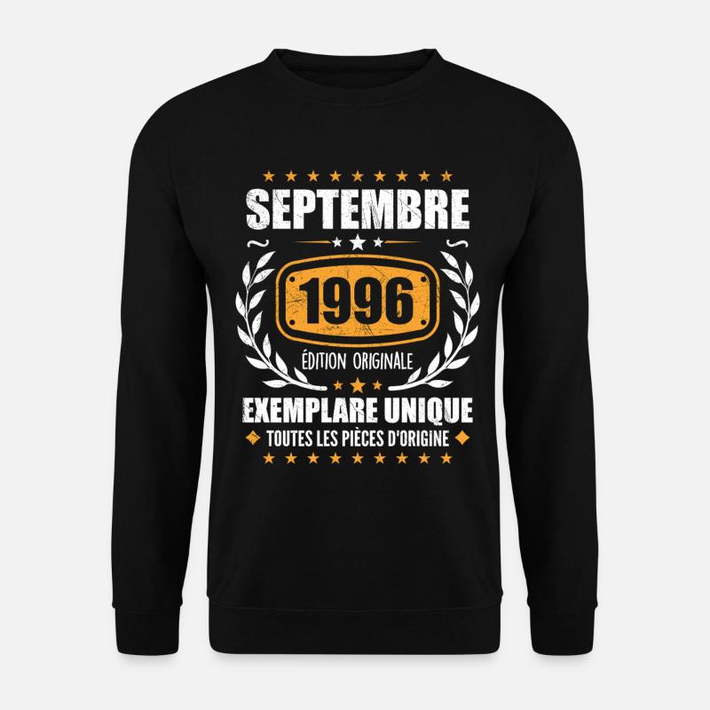 September 1996 Unikat - September 1996 - Unisex Pullover - Schwarz