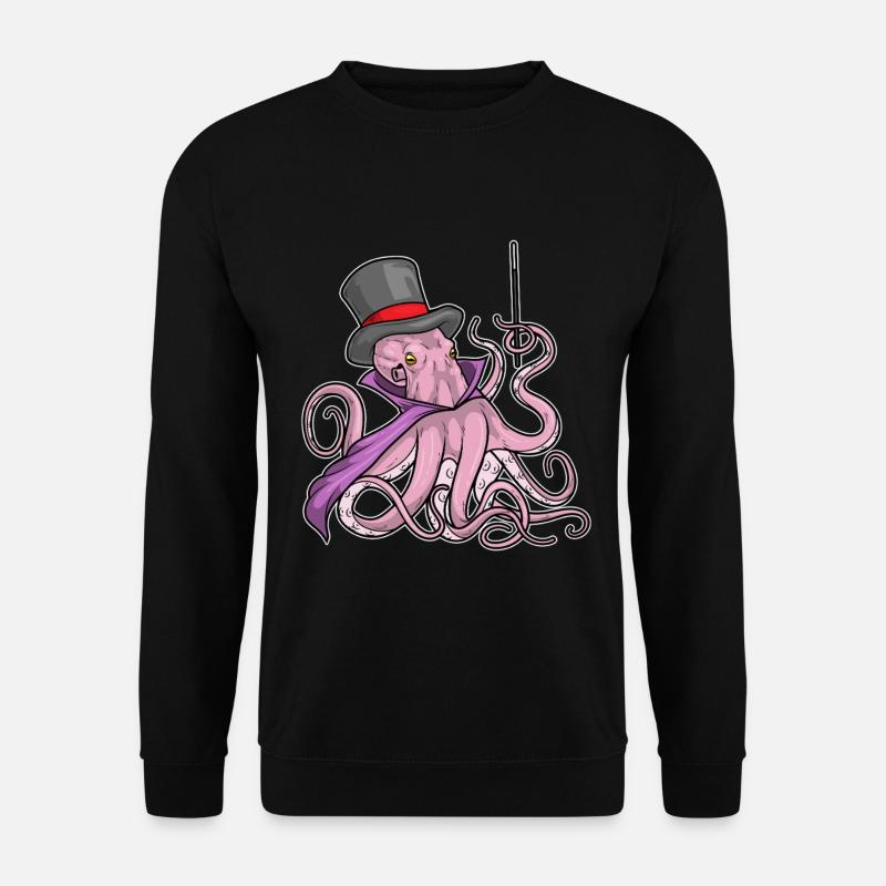 Octopus Wizard Wand - Unisex Sweatshirt - black