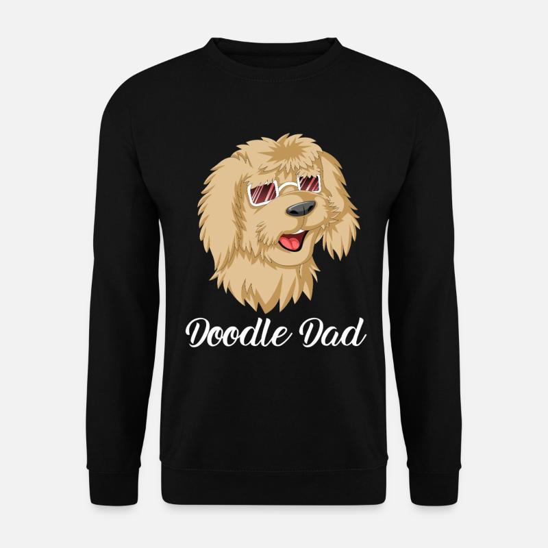 Doodle Dad with Sunglasses - Unisex Sweatshirt - black