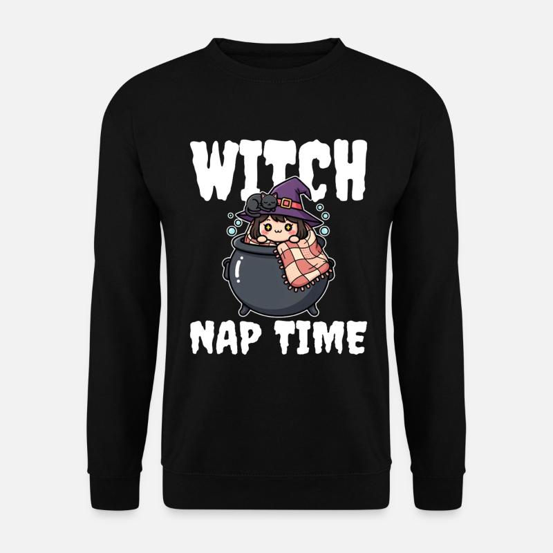 WITCH NAP TIME - WITCH HALLOWEEN - Unisex Sweatshirt - black