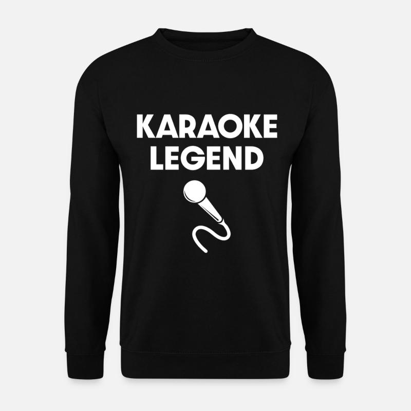 Karaoke Legend Microphone Design - Unisex Sweatshirt - black
