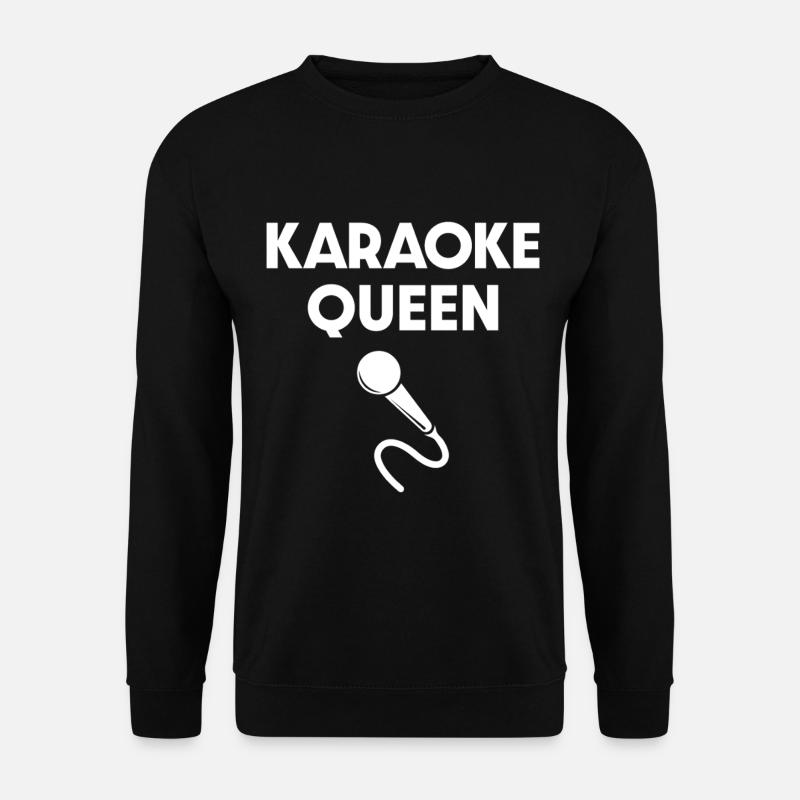 Karaoke-Queen-Mikrofon - Unisex Pullover - Schwarz