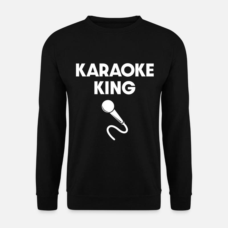 Karaoke King Microphone  - Unisex Sweatshirt - black
