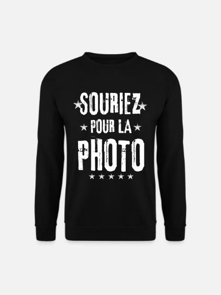 Smile for the photo - Unisex Sweatshirt - black