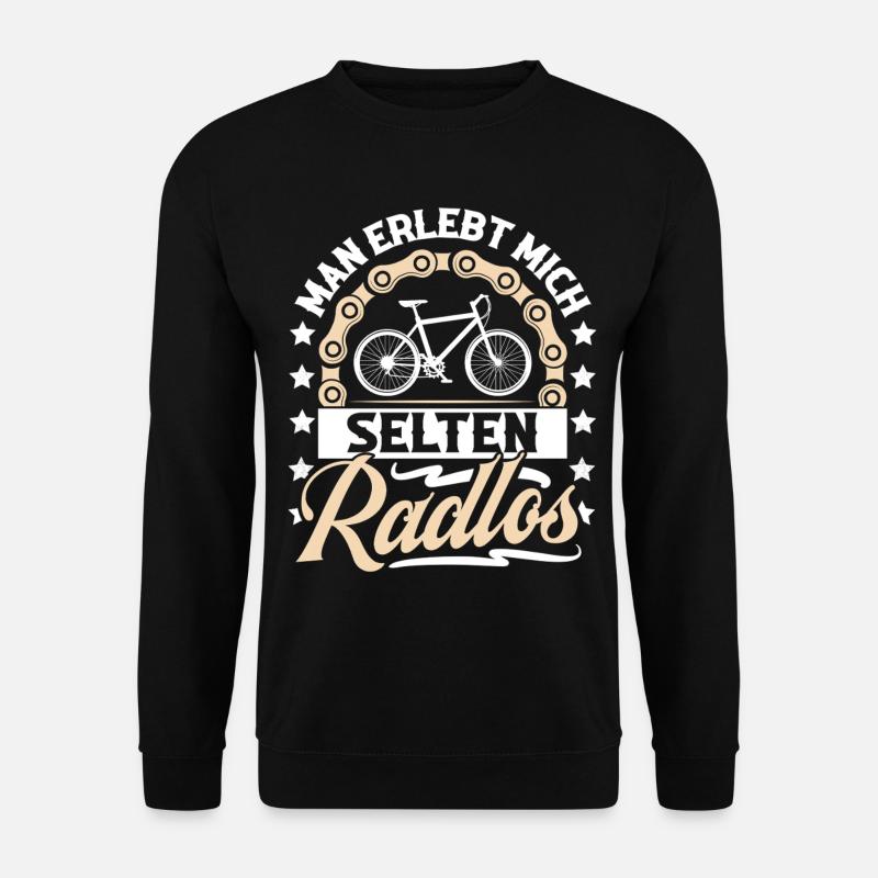 Radfahrer Mountainbike Fahrrad - Unisex Pullover - Schwarz