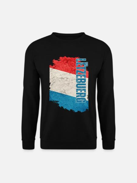 Flag of Luxembourg, I love Luxembourg - Unisex Sweatshirt - black