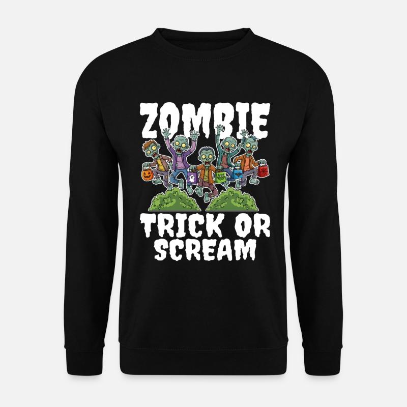 GRIM ZOMBIE REAPER - ZOMBIE HALLOWEEN - Unisex Sweatshirt - black