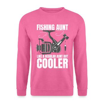 Fishing Aunt Retro Vintage - Unisex Sweatshirt - pink - Front
