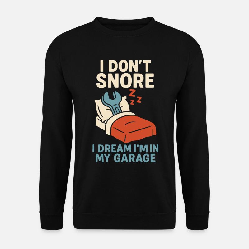 Funny Hobby Garage Screwdriver Saying - Unisex Sweatshirt - black
