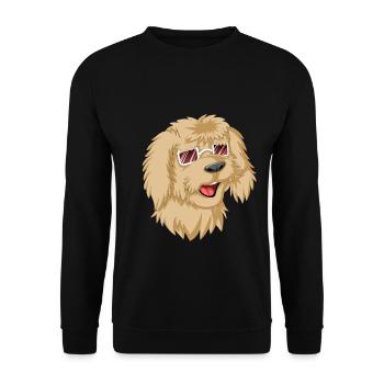 Loving Doodle with Sunglasses - Unisex Sweatshirt - black - Front - Alina (178cm) & Michal (187cm)