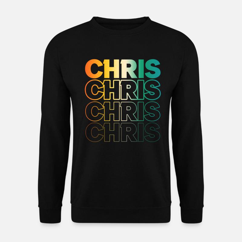 Chris Christian Christoph Christopher - Unisex Sweatshirt - black