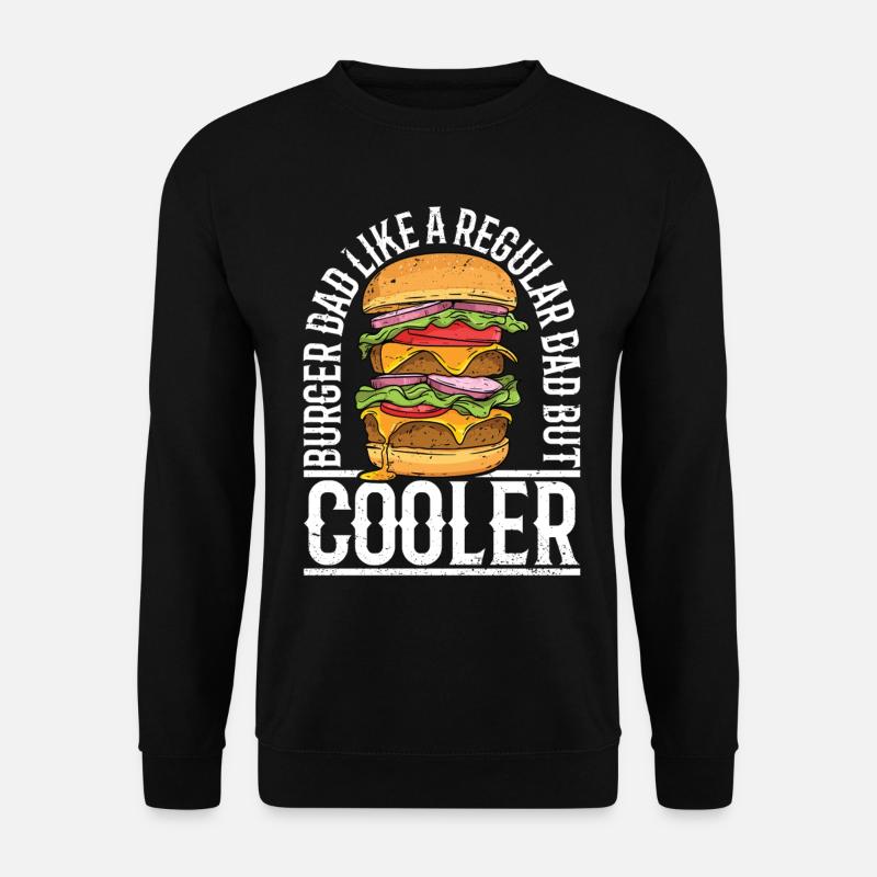 Burger Dad - Unisex Pullover - Schwarz