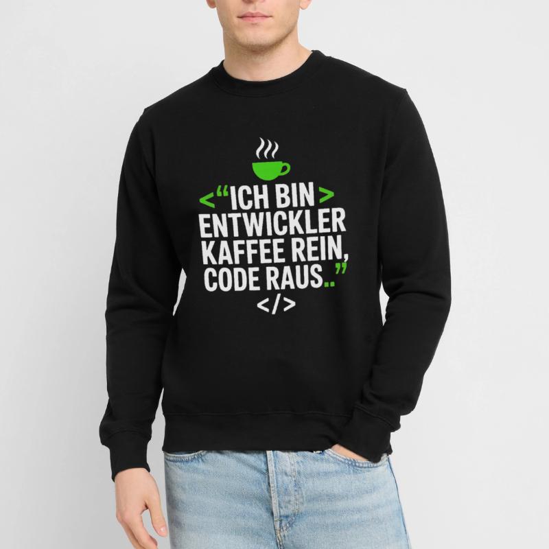 Developer Coffee Programming Saying Unisex Sweatshirt