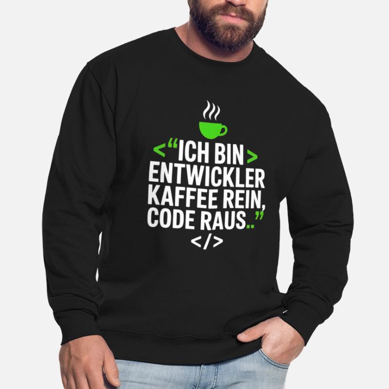 Developer Coffee Programming Saying Unisex Sweatshirt