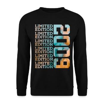 ÉDITION LIMITÉE 2009 17 ANS 17E ANNIVERSAIRE - Sweat-shirt Unisexe - noir - Devant - Alina (178cm) & Michal (187cm)
