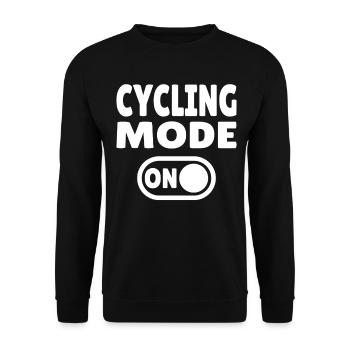 Mode cyclisme activé Cyclisme - Sweat-shirt Unisexe - noir - Devant - Alina (178cm) & Michal (187cm)