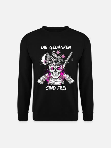 Warrior Skull Samurai - Unisex Sweatshirt - black