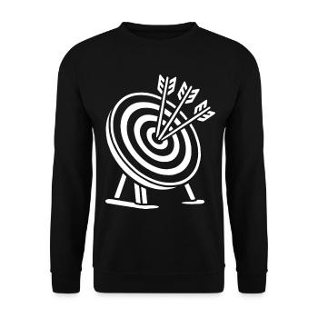 Archery Archers Hit the Mark - Unisex Sweatshirt - black - Front - Alina (178cm) & Michal (187cm)
