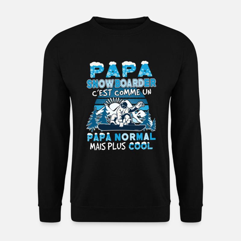 Dad Snowboarder - Unisex Sweatshirt - black