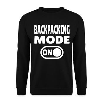 Mode sac à dos sur l'aventure et le style de vie des voyages - Sweat-shirt Unisexe - noir - Devant - Alina (178cm) & Michal (187cm)