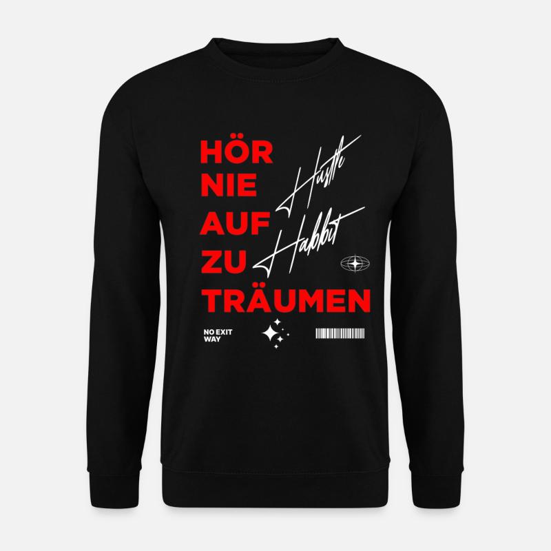 Tendance motivante Conception d’impression graphique - Sweat-shirt Unisexe - noir
