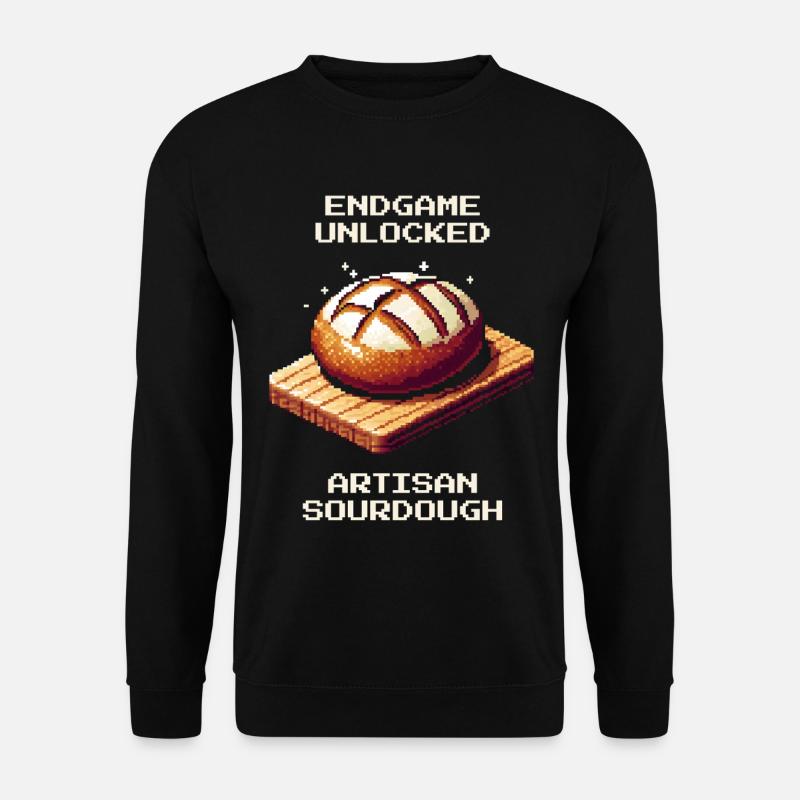 Endgame unlocked | Sourdough crafting - Unisex Sweatshirt - black