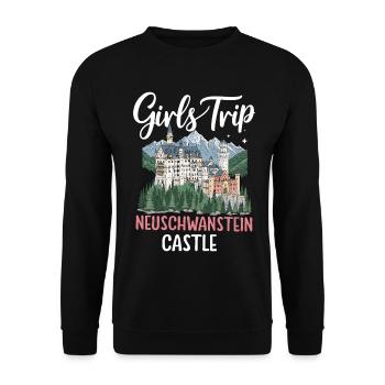 Girls Trip Neuschwanstein Castle - Unisex Sweatshirt - black - Front - Alina (178cm) & Michal (187cm)