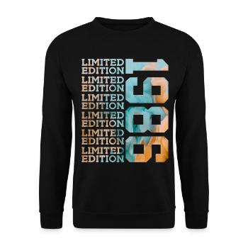 LIMITED EDITION 1986 40 YEARS 40TH BIRTHDAY - Unisex Sweatshirt - black - Front - Alina (178cm) & Michal (187cm)