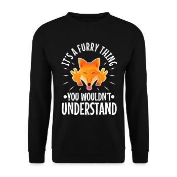 C’est une chose poilue que vous ne comprendriez pas - Sweat-shirt Unisexe - noir - Devant - Alina (178cm) & Michal (187cm)