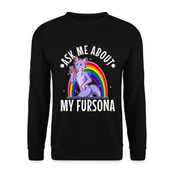 C’est une chose poilue que vous ne comprendriez pas - Sweat-shirt Unisexe - noir - Devant - Alina (178cm) & Michal (187cm)