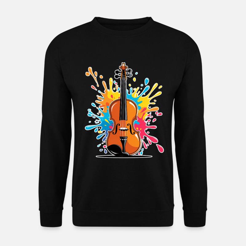 Conception artistique de violon vibrante - Sweat-shirt Unisexe - noir