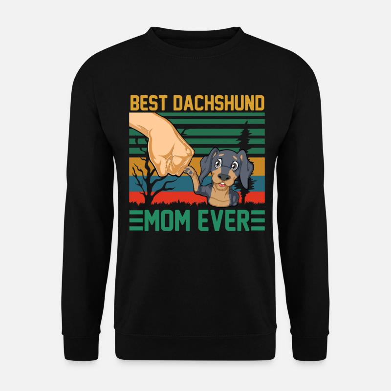 Beste Dackelmutter aller Zeiten - Unisex Pullover - Schwarz