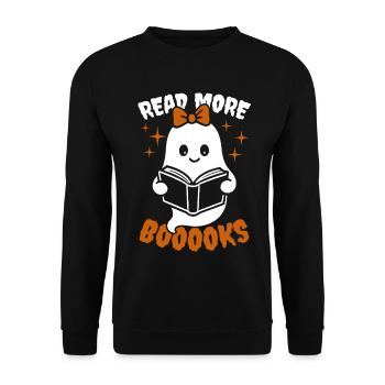 Fille fantôme Lire plus de livres - Costume d'Halloween - Sweat-shirt Unisexe - noir - Devant - Alina (178cm) & Michal (187cm)