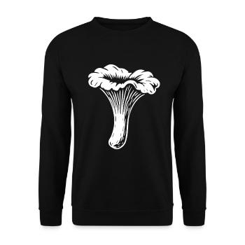 Cueilleur de chanterelles - Champignons - Dicton - Sweat-shirt Unisexe - noir - Devant - Alina (178cm) & Michal (187cm)