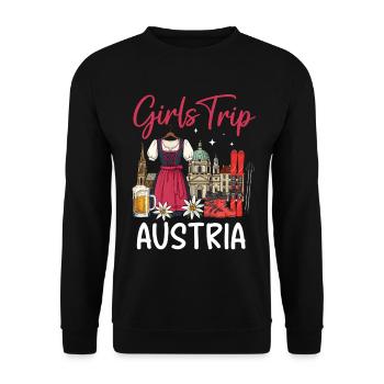 Girls Trip Austria - Unisex Sweatshirt - black - Front - Alina (178cm) & Michal (187cm)