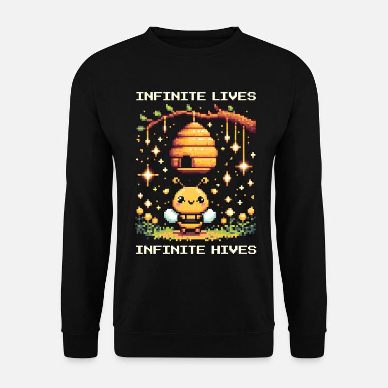 Endless lives – endless beehives | Beekeepers - Unisex Sweatshirt - black