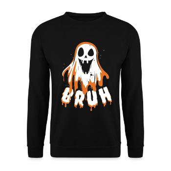 Ghost Broth, Halloween Party Costume - Pumpkin - Unisex Sweatshirt - black - Front - Alina (178cm) & Michal (187cm)