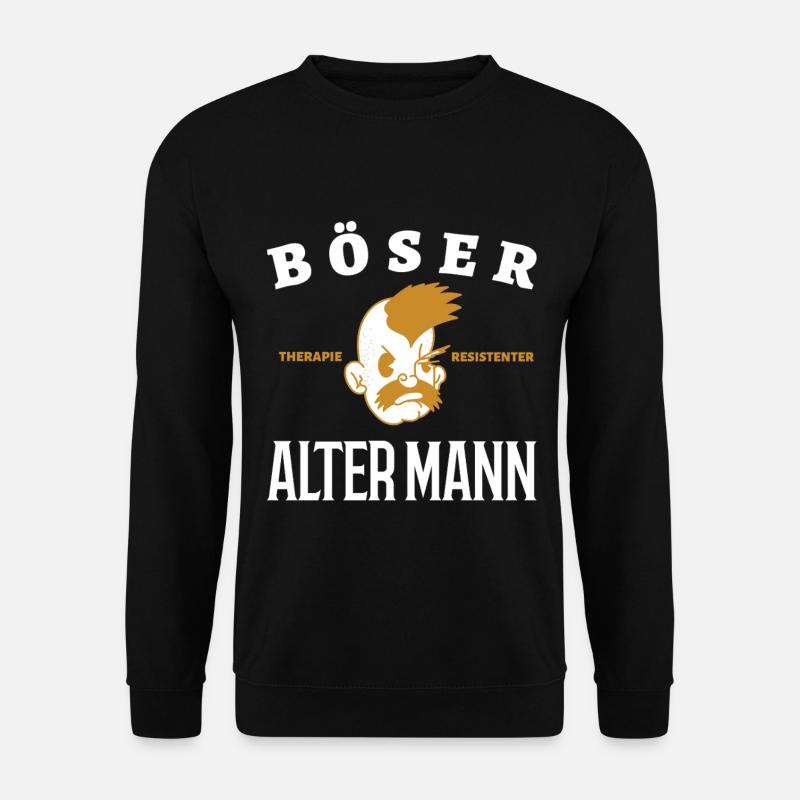 Böser alter Mann - Unisex Pullover - Schwarz