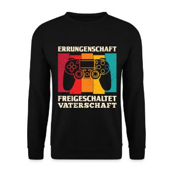 Père en devenir RÉUSSITE DÉBLOQUÉE - Sweat-shirt Unisexe - noir - Devant - Alina (178cm) & Michal (187cm)
