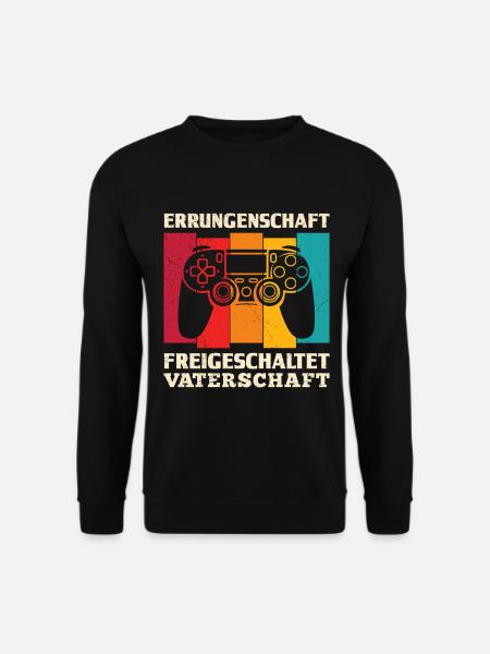 Werdender Vater ERRUNGENSCHAFT FREIGESCHALTET - Unisex Pullover - Schwarz