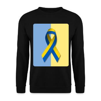 Peace for Ukraine - Unisex Sweatshirt - black - Front - Alina (178cm) & Michal (187cm)