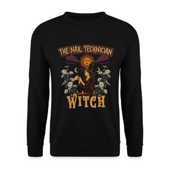 Designer d’ongles La sorcière de l’égule - Sweat-shirt Unisexe - noir - Devant - Alina (178cm) & Michal (187cm)