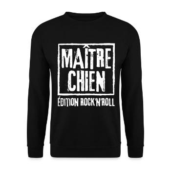 Maitre Chien edition Rock - Sweat-shirt Unisexe - noir - Devant - Alina (178cm) & Michal (187cm)