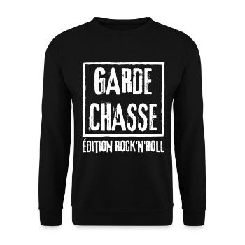 Garde Chasse Edition Rock - Unisex Sweatshirt - black - Front - Alina (178cm) & Michal (187cm)