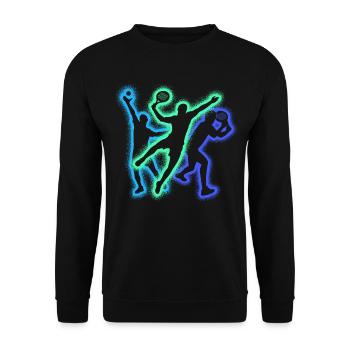 Padel Tennis Padel Tennis Silhouettes Padel - Sweat-shirt Unisexe - noir - Devant - Alina (178cm) & Michal (187cm)