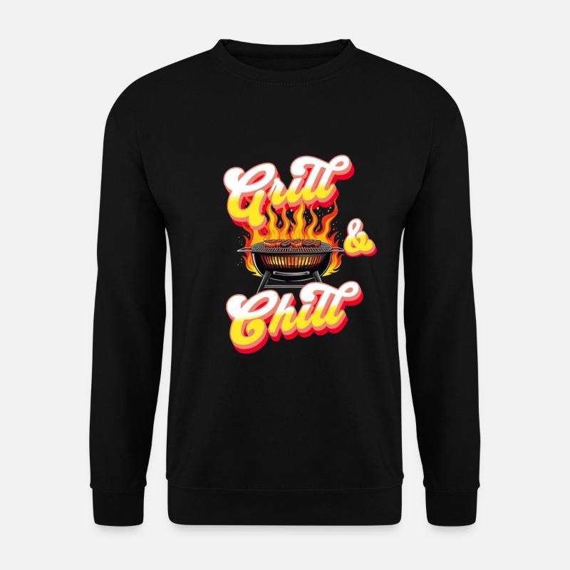 Grillen BBQ Grill - Unisex Pullover - Schwarz