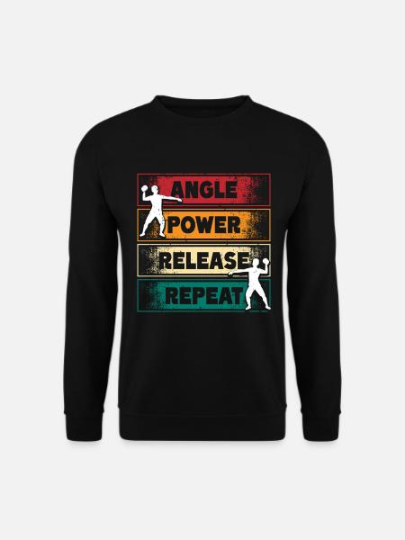 Kugelstoßen Kugelstoß Angle Power Release - Unisex Pullover - Schwarz