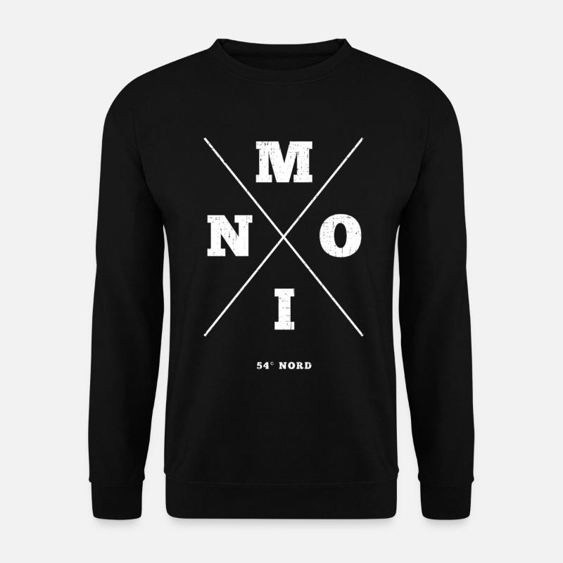 Conception maritime avec Moin 54°Nord - Sweat-shirt Unisexe - noir